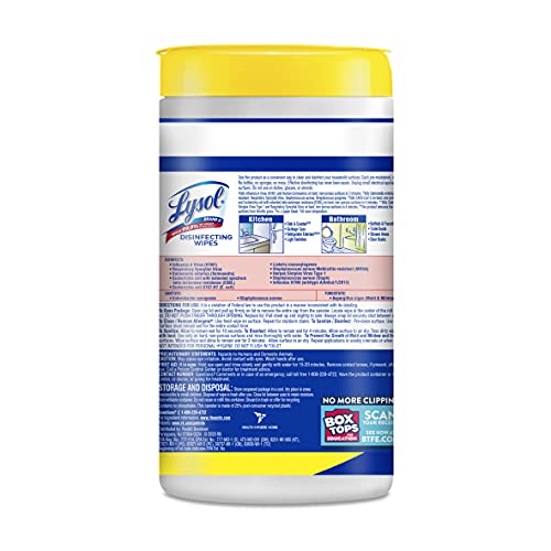UPDATE: SOLD OUT! Lysol Disinfectant Wipes, Multi-Surface Antibacterial Cleaning Wipes, For Disinfecting and Cleaning, Lemon and Lime Blossom, 80 Count (Pack of 3)