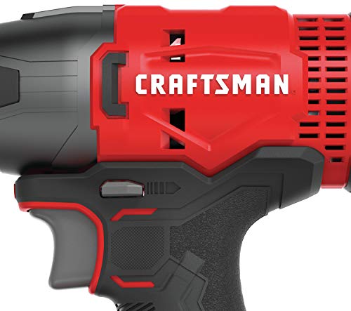 CRAFTSMAN 20V MAX Impact Driver Kit, 1/4 Inch, 2,800 RPM, LED Work light, Battery and Charger Included (CMCF800C1)