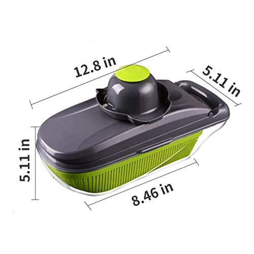 Vegetable Chopper,Mandoline Slicer Pro 12 in 1 Food Choppers with Multi Blade Onion Chopper for Potato Tomato Cucumber Carrot