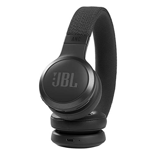 JBL Live 460NC - Wireless On-Ear Noise Cancelling Headphones with Long Battery Life and Voice Assistant Control - Black, Medium