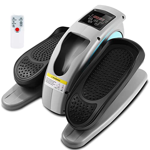 ANCHEER Under Desk Elliptical Machine, Leg Exercise Pro Machine Pedal Exerciser for Seniors as Seen on TV Portable Leg Exerciser While Sitting with Massage Pedal/LCD Monitor/Remote Control