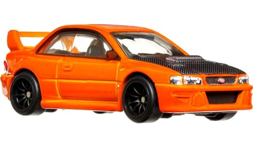 Hot Wheels Car Culture Circuit Legends Vehicles for 3 Kids Years Old & Up, Subaru WRX Sti 22B, Premium Collection of Car Culture 1:64 Scale Vehicles