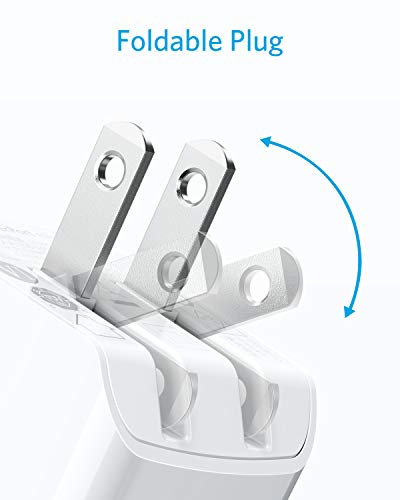 USB Charger, Anker 2-Pack Dual Port 12W Wall Charger Adapter with Foldable Plug, PowerPort mini for iPhone XS/X/8/8 Plus/7/6S/6S Plus, iPad, Samsung Galaxy Note 5/Note 4, HTC, Moto, and More