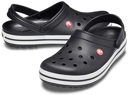 Crocs Unisex-Adult Crocband Clog, Black, 12 Women/10 Men