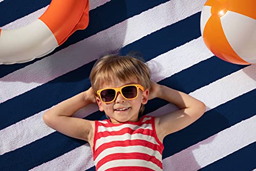 Utopia Towels [4 Pack Cabana Stripe Beach Towel, (30 x 60 Inches) Oversized 100% Ring Spun Cotton Pool Towels, Highly Absorbent Quick Dry Bath Towels for Bathroom, and Swim Towel (Navy)