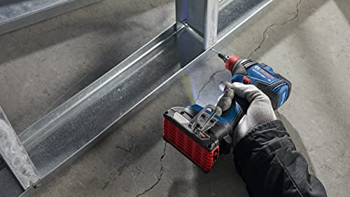 BOSCH GDX18V-1800B12 18V Two-In-One 1/4 In. and 1/2 In. Bit/Socket Impact Driver/Wrench Kit with 2 Ah Standard Power Battery