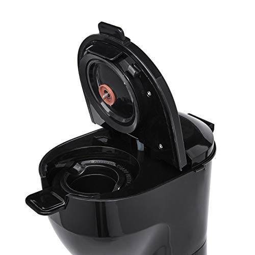 Amazon Basics Compact Dual Brew Single Serve Capsule Coffee Maker, 14 oz, Black, 8.15" x 5.32" x 11.99"