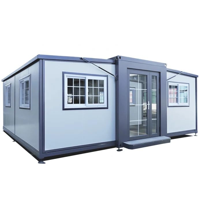 CHECK OTHER SELLERS! Zolyndo Portable Prefabricated Tiny Home 19x20ft, Mobile Expandable Plastic Prefab House for Hotel, Booth, Office, Guard House, Shop, Villa, Warehouse, Workshop