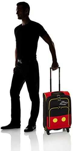 American Tourister Disney Softside Luggage with Spinner Wheels, Mickey Mouse Pants, 21-Inch