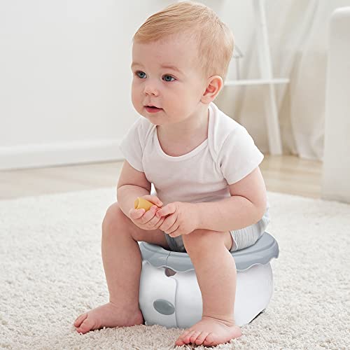BlueSnail Travel Potty for Toddlers, Portable Car Potty with Storage Bag (White)