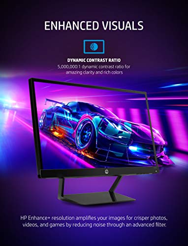 HP Pavilion 22cwa 21.5-Inch Full HD 1080p IPS LED Monitor, Tilt, VGA and HDMI (T4Q59AA) - Black