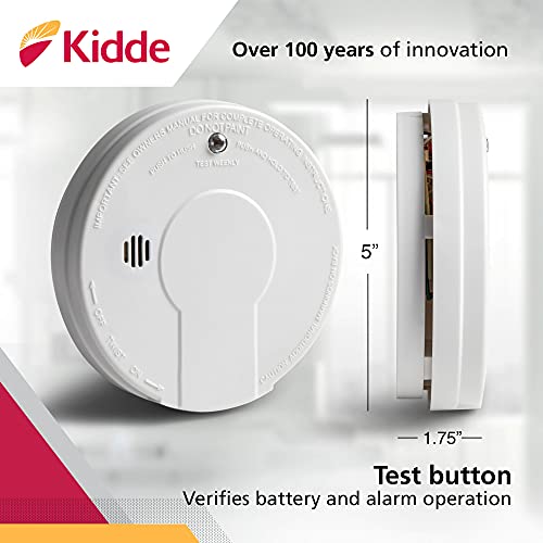 Kidde Smoke Detector, 9-Volt Battery Operated, Ionization Smoke Alarm, Battery Included