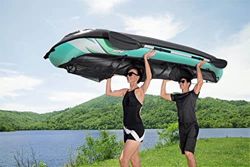 Bestway Hydro-Force 2-Person Ventura Elite Inflatable Kayak Set | Includes Kayak, 2 Aluminum Paddles, Hand Pump, 2 Fins and Carry Bag