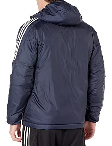adidas Men's Essentials Insulated Hooded Jacket, Ink, Medium