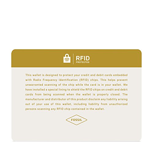 Fossil Men's Ryan Leather RFID-Blocking Bifold Passcase with Removable Card Case Wallet, Brown, (Model: ML3829201)