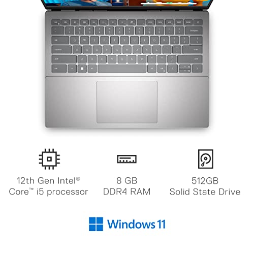 Dell Inspiron 14 5420 Notebook - 14.0-inch 16:10 2.2K (2240x1400) Non-Touch Display, Intel Core i5-1235U, 8GB DDR4 RAM, 512GB SSD, Intel UHD Graphics, Intel Wi-Fi 6E, Windows 11 Home - Platinum Silver