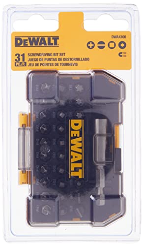 DEWALT DWAX100 Screwdriving Set, 31-Piece,Silver