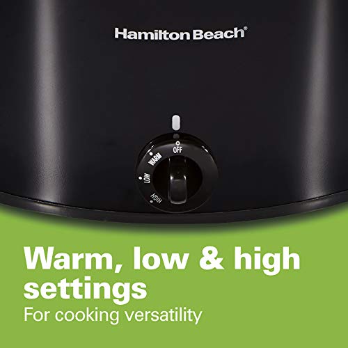 Hamilton Beach Slow Cooker, Extra Large 10 Quart, Stay or Go Portable With Lid Lock, Dishwasher Safe Crock, Black (33195)