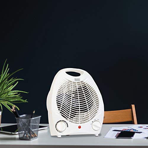 1,500-Watt Personal Desktop Heater (White), 8.4 x 5.2 x 10 Inches