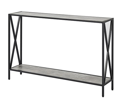 Convenience Concepts Tucson Console Table with Shelf, Faux Birch