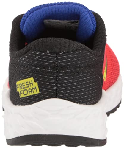 New Balance Kid's Fresh Foam Arishi V2 Bungee Running Shoe, Neo Flame/Black/Lemonade, 12.5 Little Kid