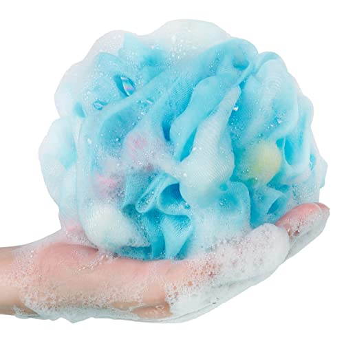 BCKENEY Bath Loofah Sponge Soft Mesh Shower Puff for Body Wash Bath Sponge Body Scrubber for Women & Men Body Exfoliator-Bathing Accessories (3Pack 40G S)