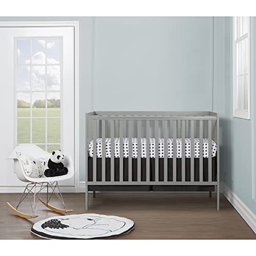 Dream On Me Synergy 5-in-1 Convertible Crib in Cool Grey, Greenguard Gold Certified