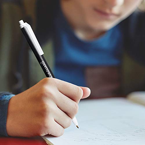 BIC PrevaGuard Clic Stic Ballpoint Pen Contains Built-in Protection On the Pen To Suppress Bacteria Growth, Black, 60-Count