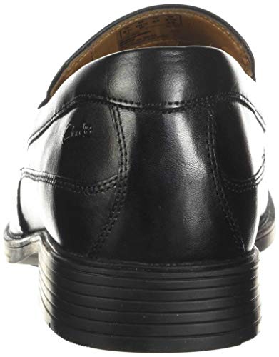 Clarks Men's Tilden Free Loafer, Black Leather, 8