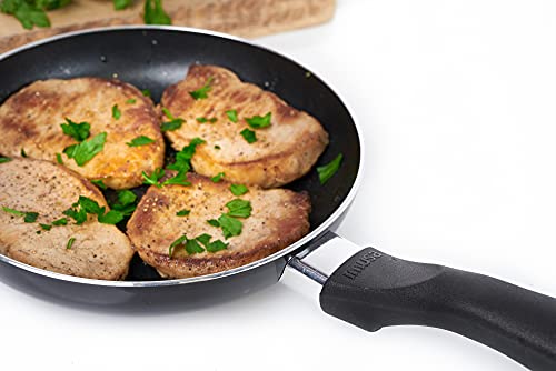 IMUSA USA Nonstick Bistro Saute Pan 8-Inch, Black