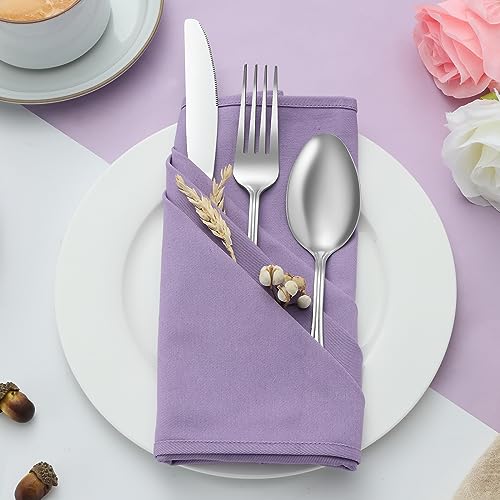 48 PCS Silverware Set Includes 8 Steak Knives Service for 8, Gifcomda Premium Stainless Steel Flatware Set, Mirror Polished Cutlery Set, Spoons and Forks Set, Dishwasher Safe and Stylish Design