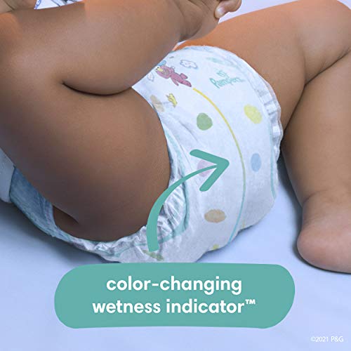 Diapers Size 4, 186 Count and Baby Wipes - Pampers Baby Dry Disposable Baby Diapers, ONE MONTH SUPPLY with Baby Wipes Sensitive 6X Pop-Top Packs, 336 Count (Packaging May Vary)