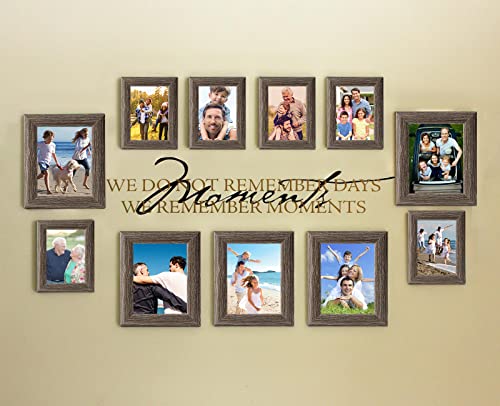 4x6 Picture Frames Rustic with High Definition Glass, Distressed Farmhouse Picture Frame for Wall or Tabletop Display, Photo Frames, Set of 6