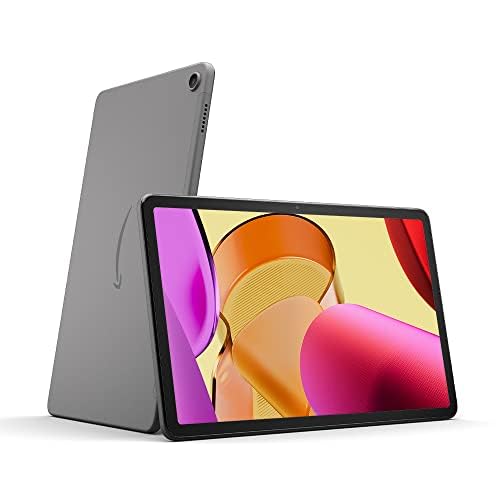 Amazon Fire Max 11 tablet, vivid 11" display, octa-core processor, 4 GB RAM, 14-hour battery life, 64 GB, Gray with All-new Echo Buds (2023 Release), Black