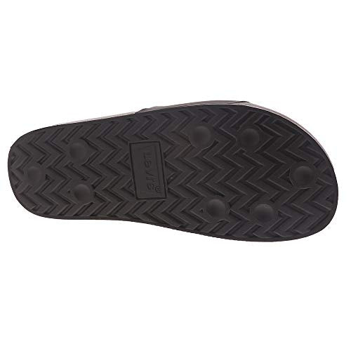 Levi's Mens 3D Slide Slip On Sandal Shoe, Black, 9 M