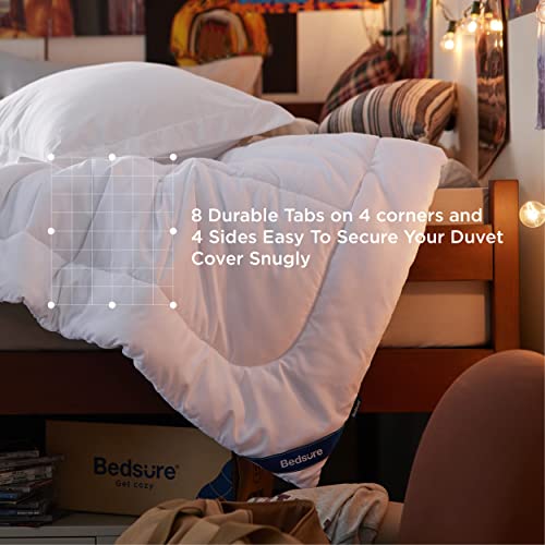 Bedsure Twin XL Comforter Duvet Insert - Extra Long Twin Comforter, Quilted All Season White Duvet Twin XL with Corner Tabs
