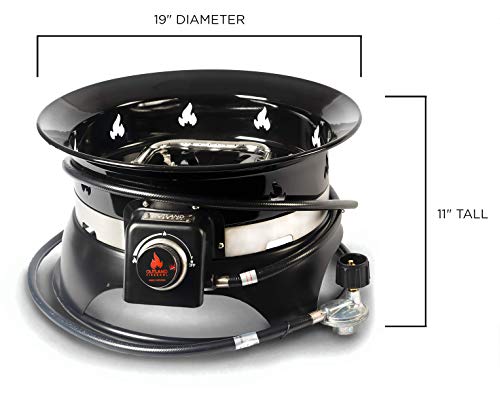 Outland Living Model 870 Portable Propane Fire Pit, Black