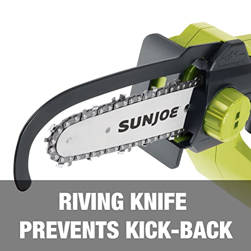 Sun Joe 24V-HCS-LTE-P1 24-Volt iON+ Cordless Mini Chainsaw, Green & SWJ-OIL Premium Bar, Chain and Sprocket Oil, All Season Chainsaw Chain Lubrication, 1-Quart