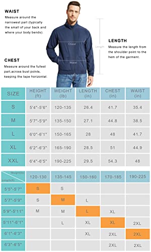 Libin Mens Lightweight Jackets Windbreaker Zip UP Fall Golf Running Track Jacket Casual Water Resistant Black L