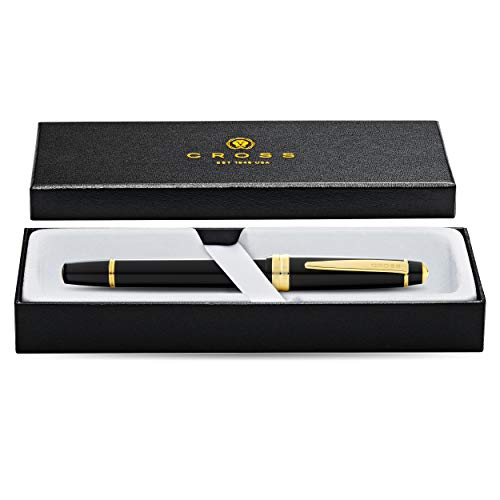 Cross Bailey Light Polished Black Resin and Gold Tone Rollerball Pen