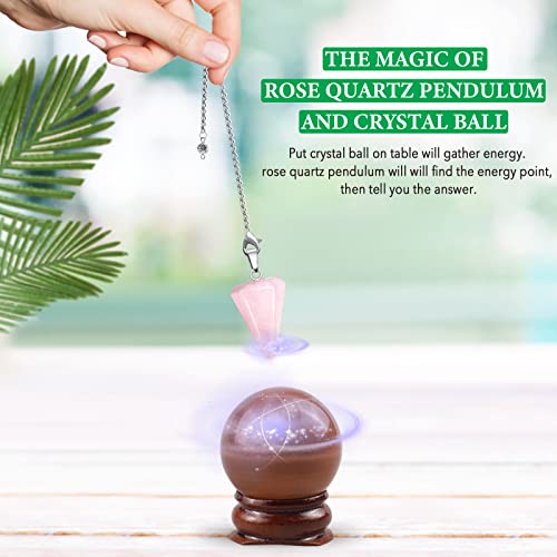 Healing Crystals Set, 28 Pcs Real Crystals and Healing Stones Kit, Energy Crystals for Beginners Meditation Yoga, 14 Natural Tumbled Crystals and 7 Raw Chakra Stones, Crystal Ball, Pendulum, Selenite