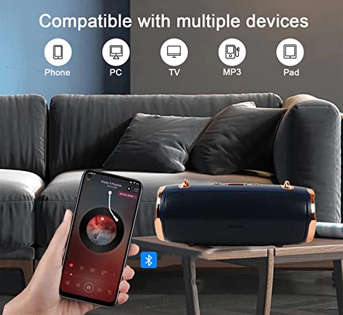 CRLKSSJX Portable Wireless Bluetooth Speakers,Outdoor Sports Speakers with Bluetooth 5.0,IPX5 Waterproof,3D Stereo,8 Hours Playback time,with HD Sound for Pool, Beach, Bike, Travel