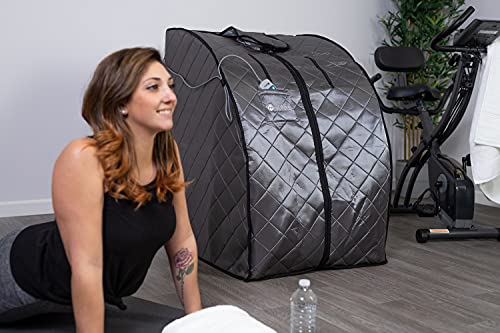 Heatwave Rejuvenator Portable Personal Sauna with FAR Infrared Carbon Panels, Heated Floor Pad, Canvas Chair