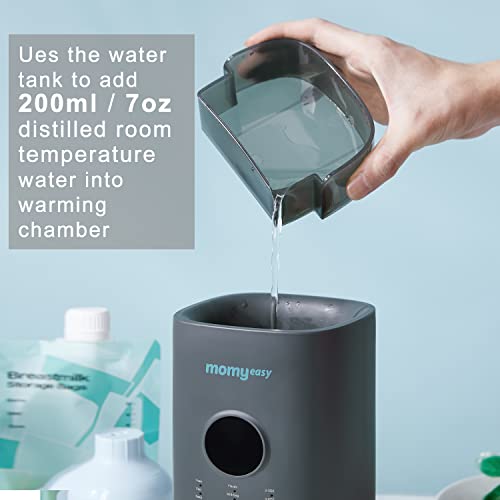 Bottle Warmer, Fast Baby Bottle Warmer with Accurate Display Timer, Milk Warmer for Breastmilk, Temperature Control 24H Keep Warm and Auto Shutoff (Blue)
