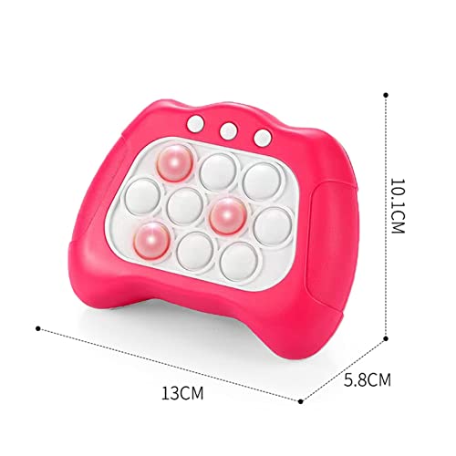 Pop It Game-Decompression Breakthrough Puzzle Game Machine Addictive Pop Fidget Toy for Kids and Adults with 4 Modes of Play,Perfect for Stress Relief and Logic Training,Ideal Gift (Red)