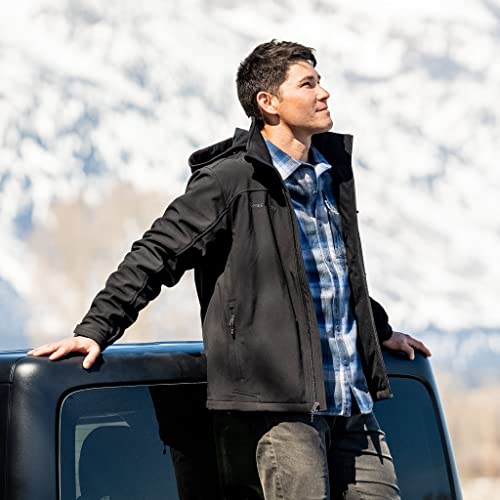 Free Country Men's Odyssey II Flex Super Softshell® Jacket Black L