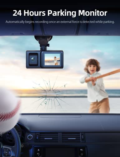 iZEEKER Dash Cam Front and Inside, 2K Single, 1080P Dual Dash Camera for Cars, Infrared Night Vision for Taxi Driver, Accident Record, Loop Recording, Parking Mode