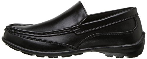 Deer Stags Boy's Booster Driving Moc Slip-On, Black, 2.5 Little Kid