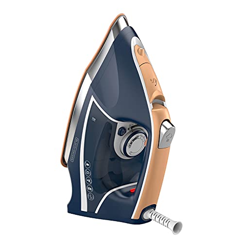 Black+Decker Elite Pro-Series Steam Iron, 6 Settings 1700 Watt, Navy