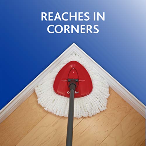 O-Cedar Easywring Microfiber Spin Mop & Bucket Floor Cleaning System with 3 Extra Refills